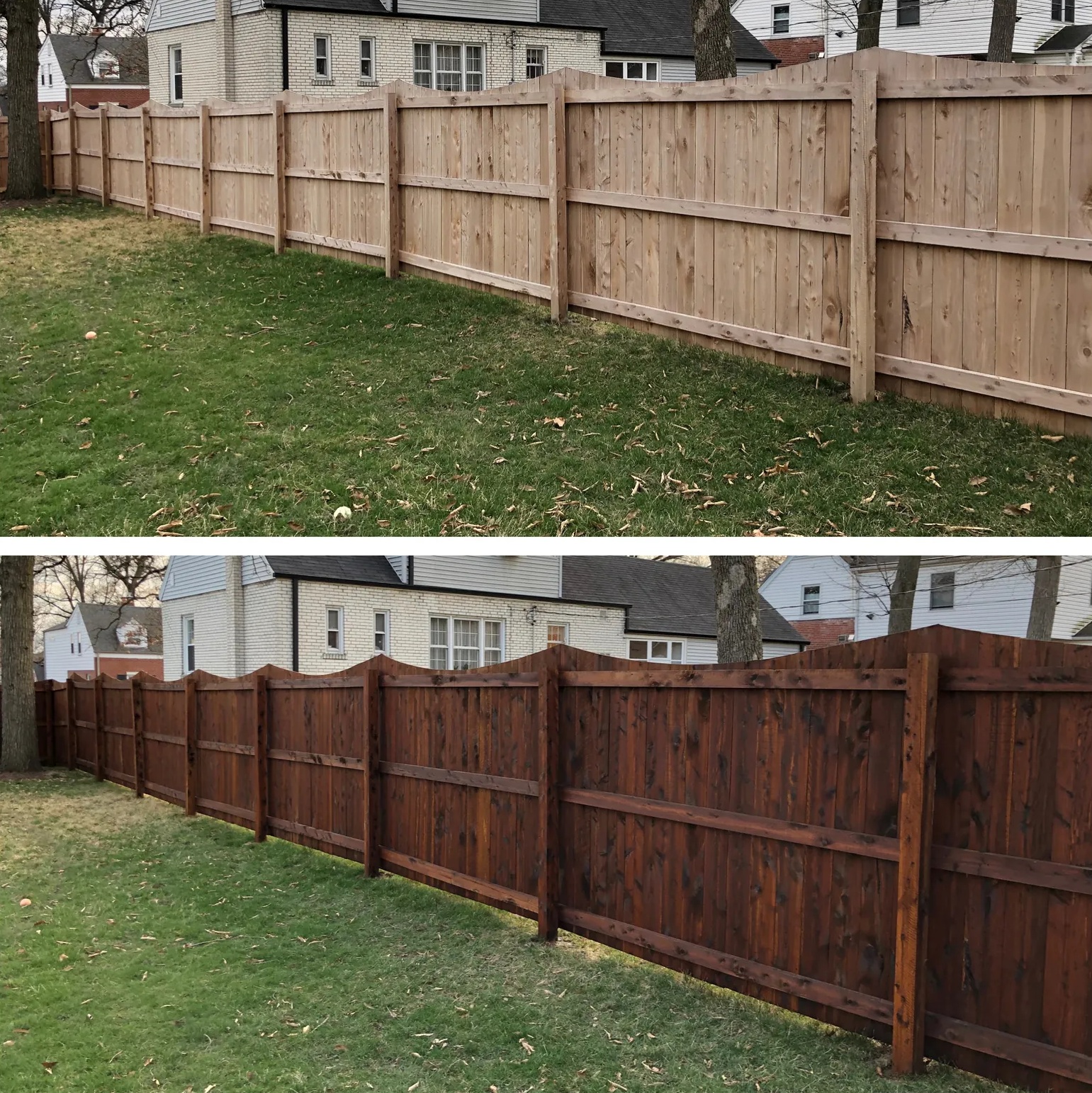 staining fence on st louis